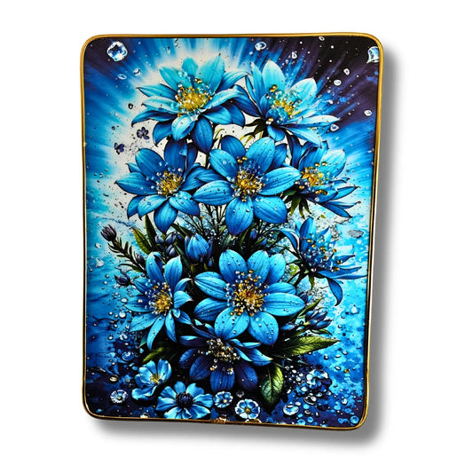 2-Pack Decorative Art Plaque Set | Vibrant Floral Collection