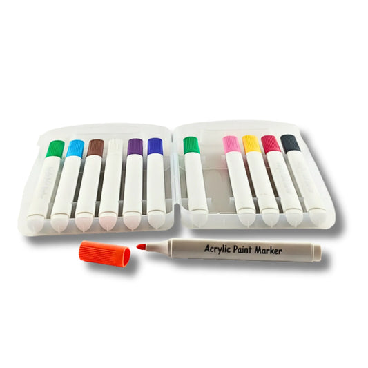 Saadhya Mart Acrylic Marker Color Pen Set of 12 | Professional Art Supplies Gift Set