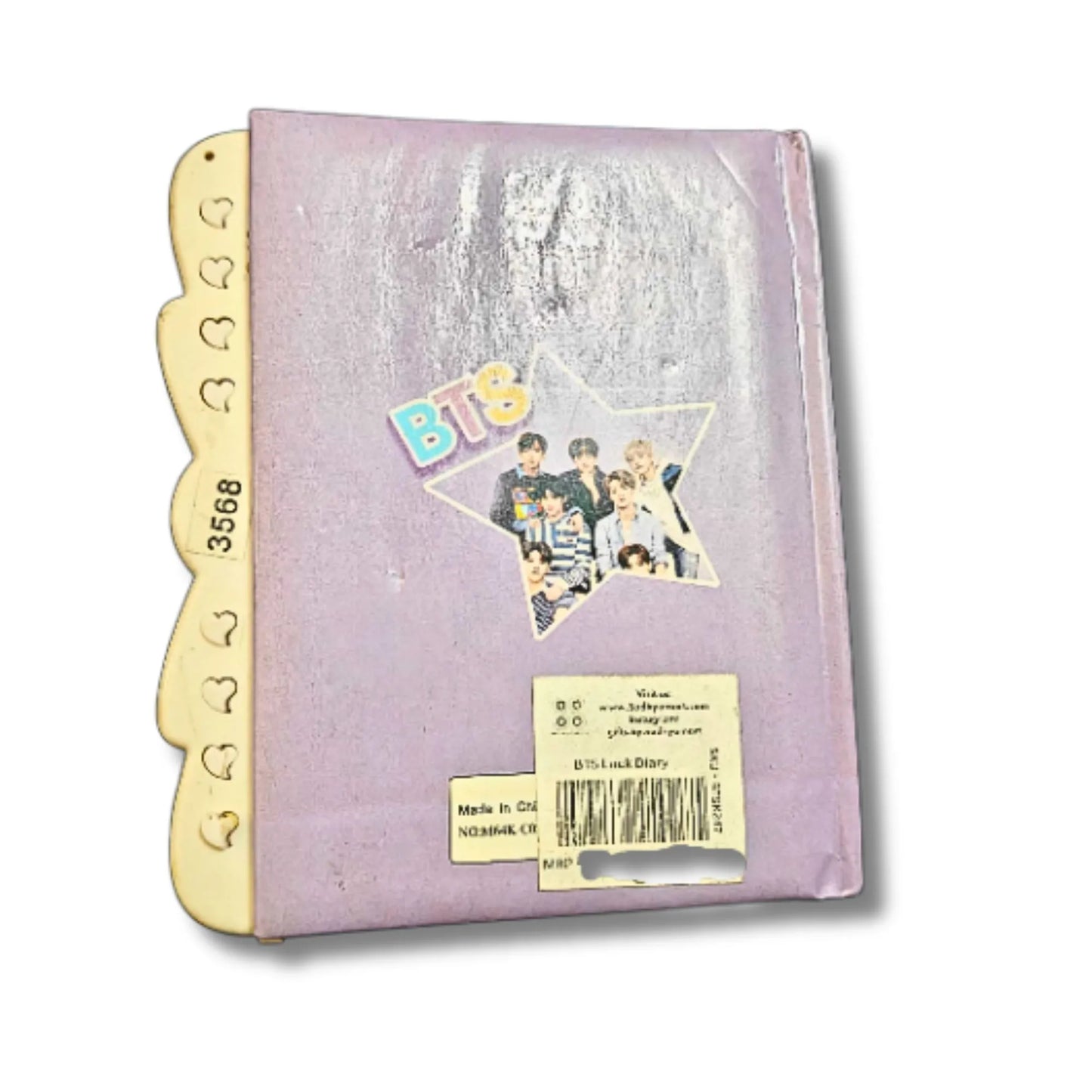 BTS Lock Diary 12 × 15 cm | Cute BTS Notebook with Number Lock