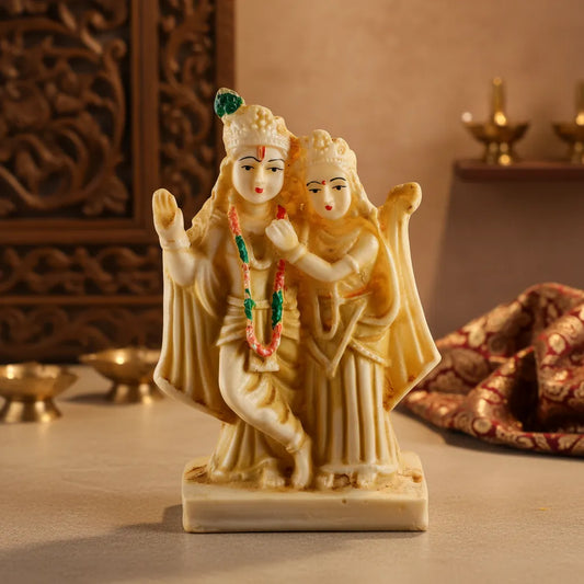 Blessed Radha Krishan Idol – Traditional Decorative Murti