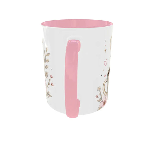 Coffee First. Drama Later. Pink Ceramic Mug