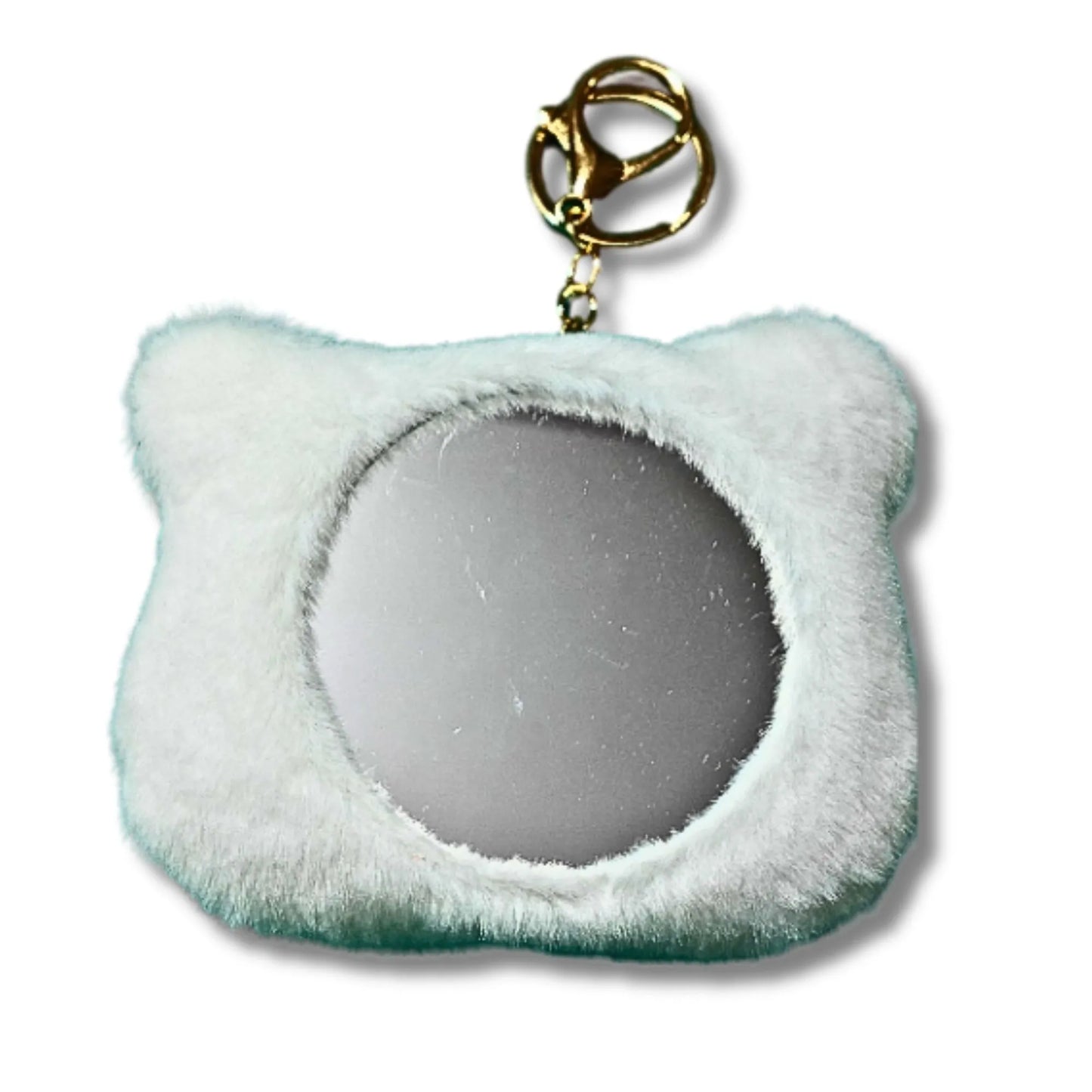 Cute Mint Panda Mirror Keychain | 2-in-1 Plush Keychain