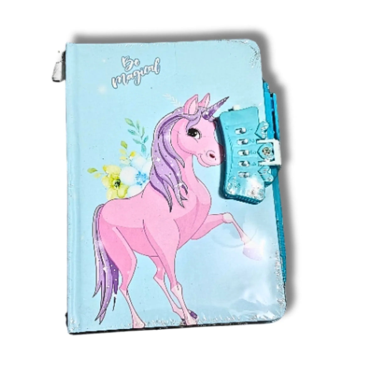 Cute Unicorn Diary Notebook with Lock Closure & Pen for Girls