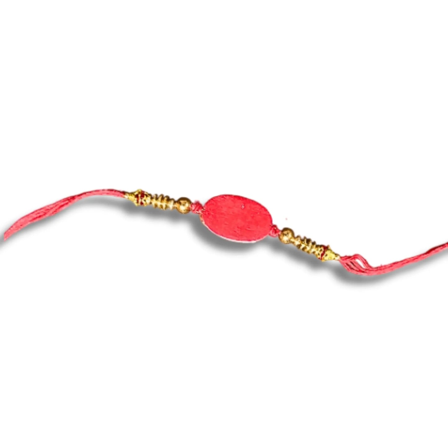 Elegant Red & Gold Rakhi