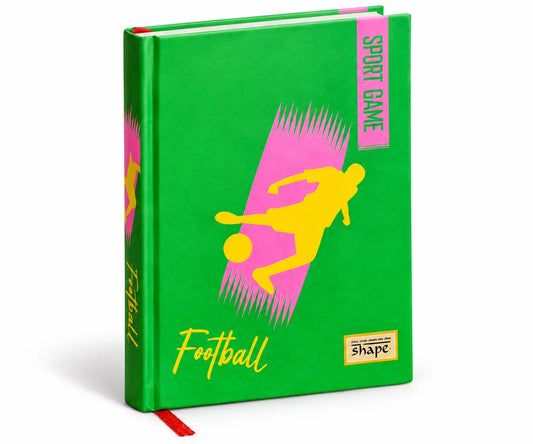 Football Sports Game Hardcover Ruled Notebook – Green | 192 Pages