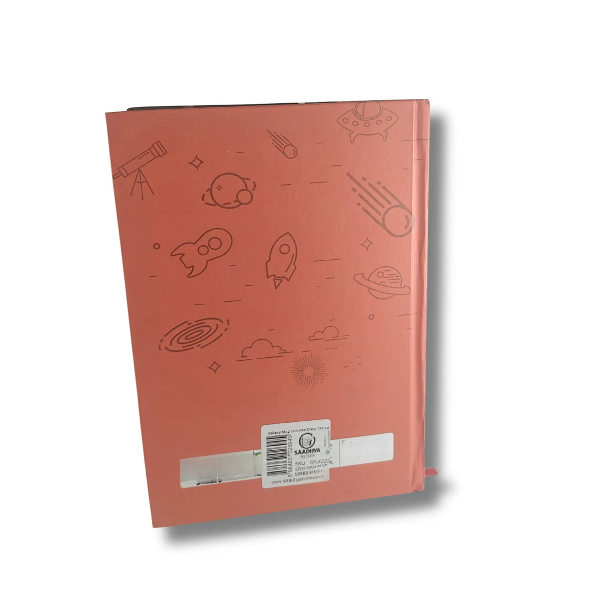 Galaxy Coffee Art Hardbound Unruled Journal Diary – 22 × 15 cm