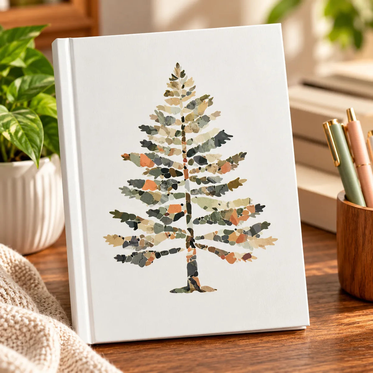 Hardcover Tree Diary – 192 Pages, Ruled Pages, Premium Tree Design