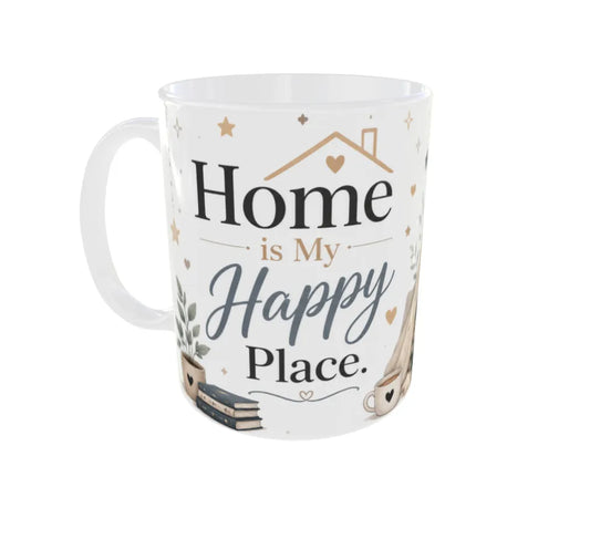 Home Is My Happy Place Panda Ceramic Coffee Mug