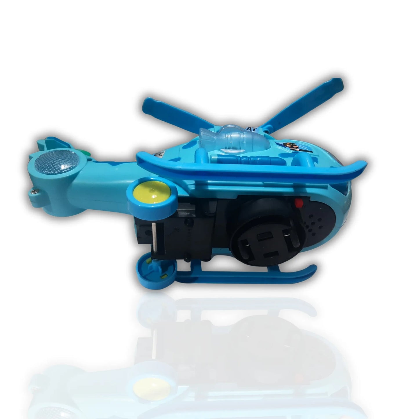 Kids electric helicopter toy Bottom view