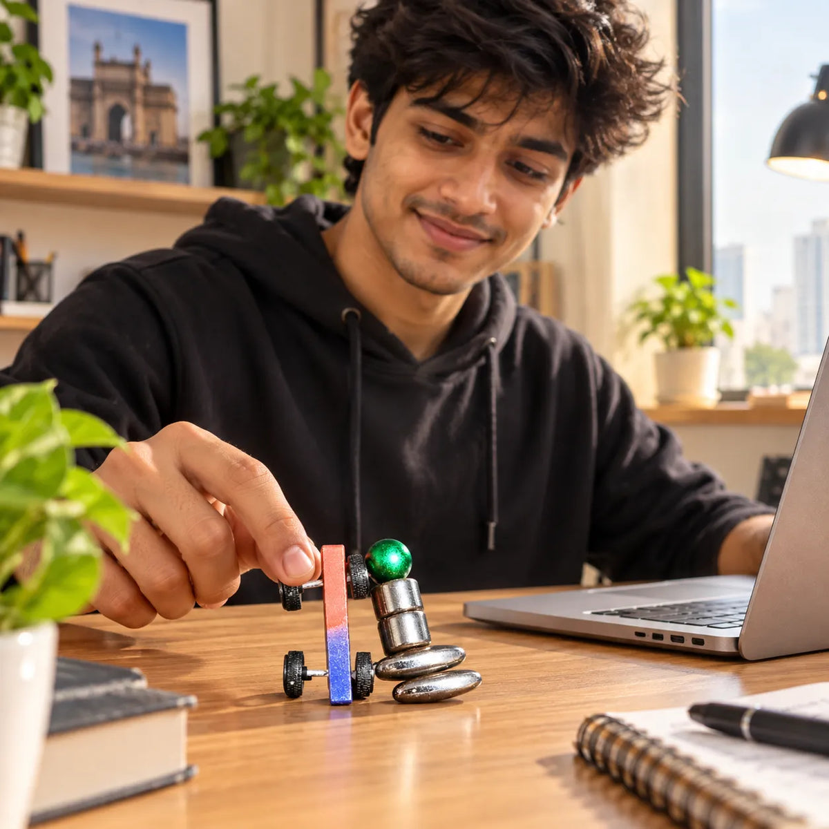 Magnetic Balancing Desk Toy – Creative Magnetic Science & Fidget Toy