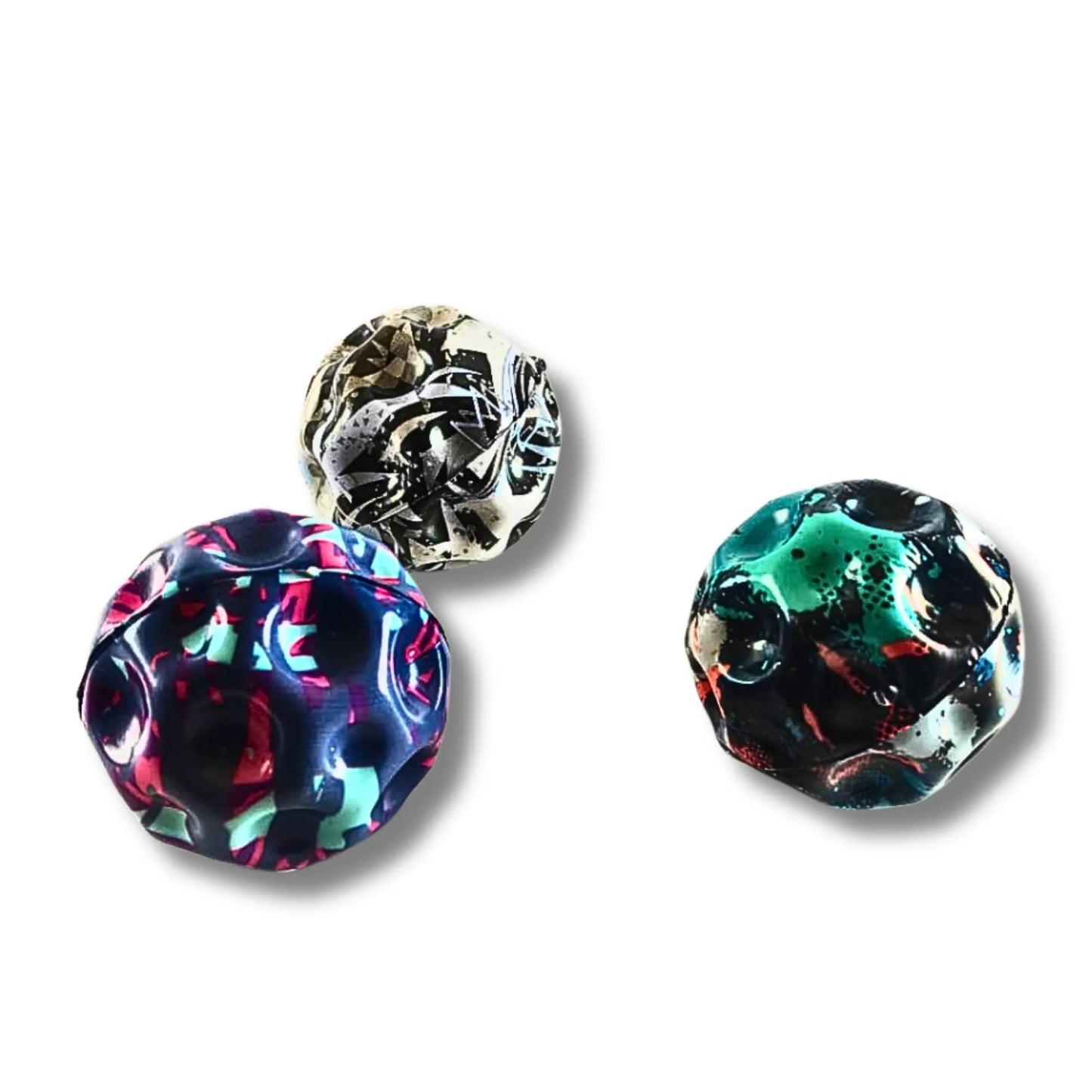 Moon Ball Set of 3 – High Bounce Sensory Space Balls for Kids & Adults