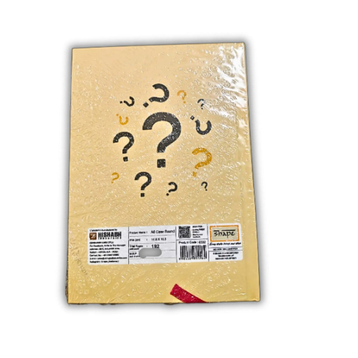 Question Mark – Confused Thoughts Hard Cover Ruled Notebook, 192 Pages