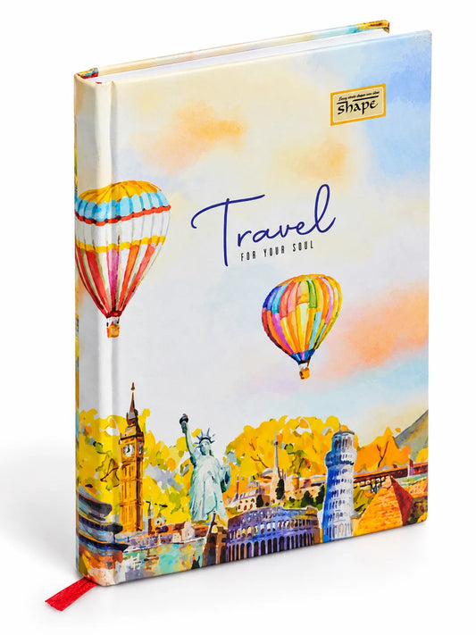 Travel For Your Soul Hardcover Ruled Notebook – 192 Pages
