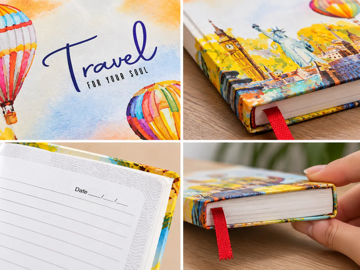 Travel For Your Soul Hardcover Ruled Notebook – 192 Pages