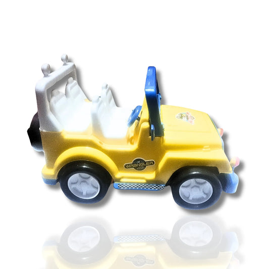 Wrangler Style Model Jeep Toy for Kids | Friction Powered Mini Jeep Car | 3 Color Variants