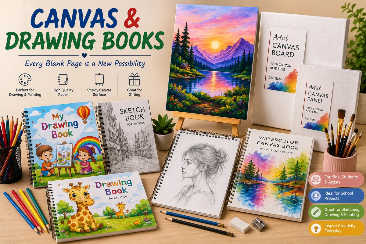 Canvas & Drawing Books