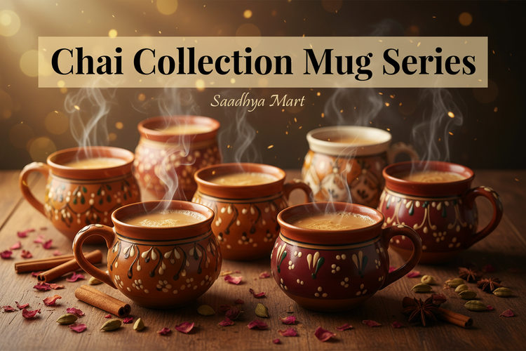 Chai Collection Mugs | Funny Hindi Tea Lover Mugs | Saadhya Mart