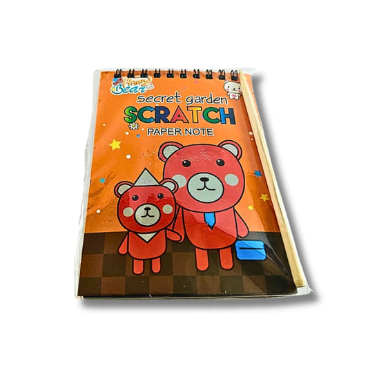 Scratch Art Paper Note Set of 6 for Kids – Unicorn, Bear, Roar Some & Hello Theme Return Gift Pack
