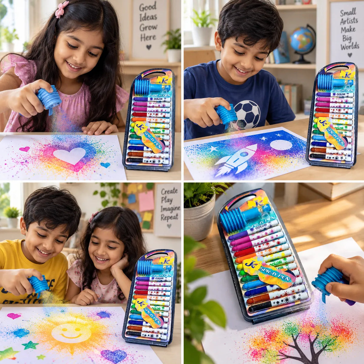 12-Color Spray Pen Art Set – 2 Colour Variants