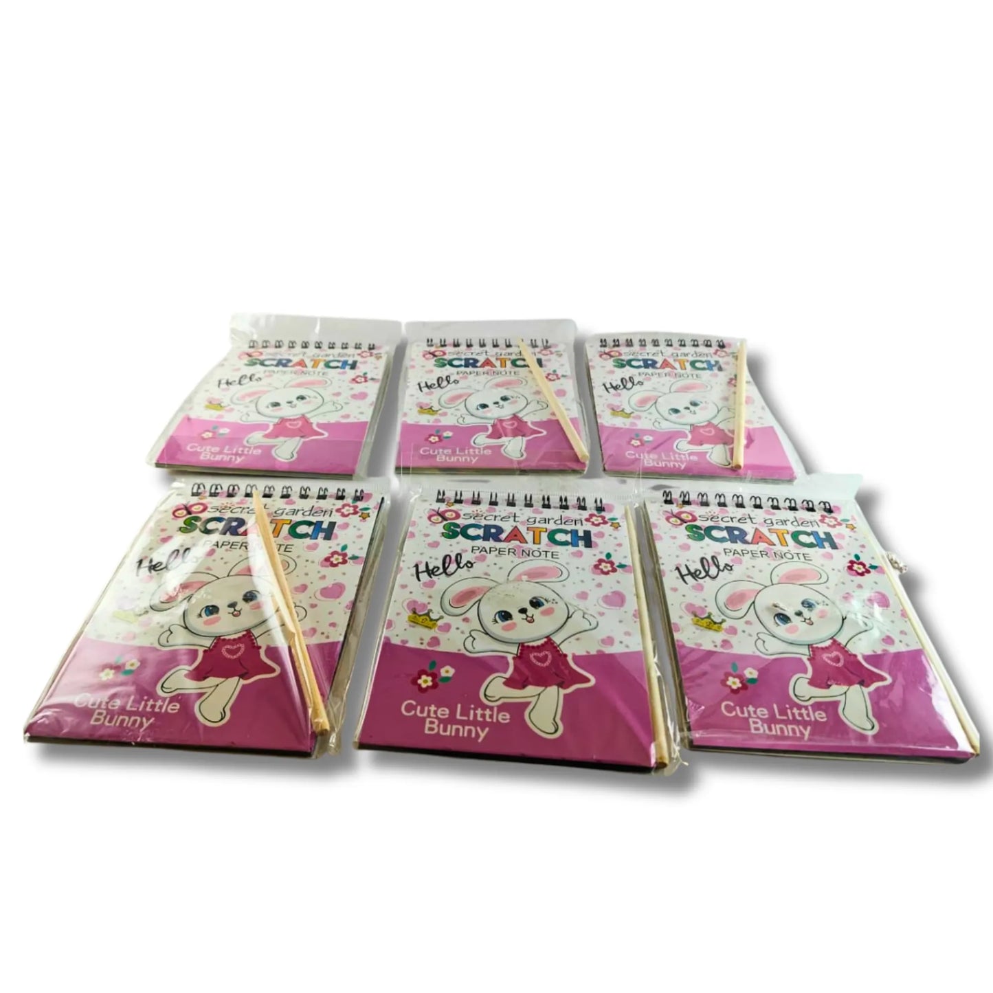 Scratch Art Paper Note Set of 6 for Kids – Unicorn, Bear, Roar Some & Hello Theme Return Gift Pack