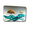 Modern Deer & Tree Abstract Wall Art for Living Room | Luxury Scenic Wall Decor Painting