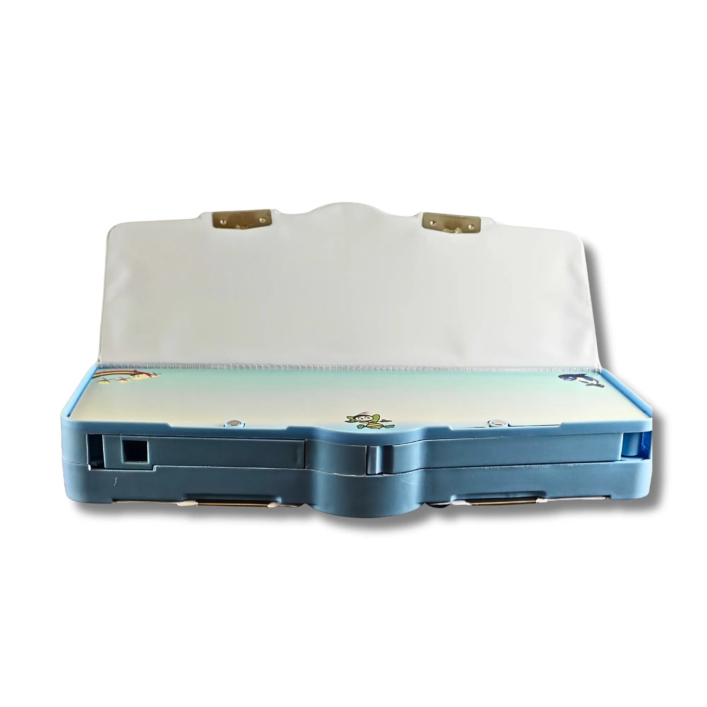 2-Sided Magnetic Pencil Box for Kids with Sharpener & Scissor | Space Theme Multipurpose Stationery Box