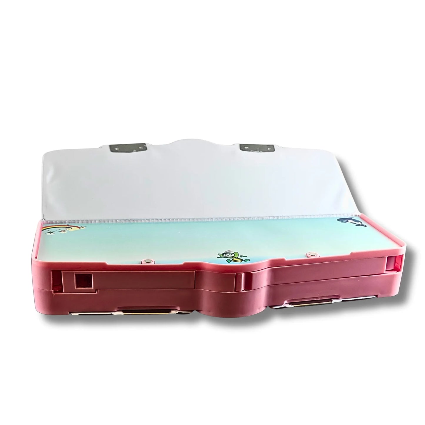 2-Sided Magnetic Pencil Box for Kids with Sharpener & Scissor | Unicorn Theme Multipurpose Stationery Box