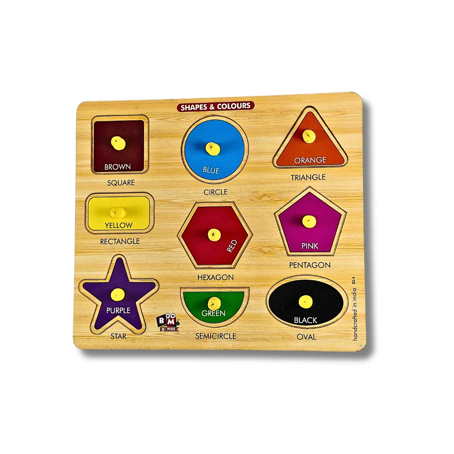 Wooden Educational Puzzle Board for Kids – Numbers, Fruits, Shapes & Body Parts Learning Toy
