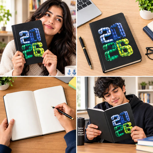 2026 Pipe Design Unruled Notebook