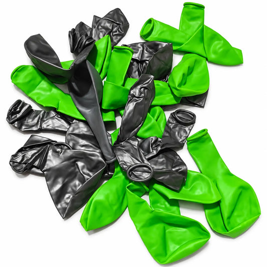 Saadhya Decor 20 Pc Green & Grey Latex Balloons – 9 Inch | Party & Birthday Decoration