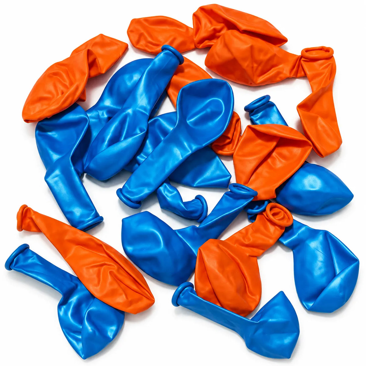 20 Pc Blue & Orange Latex Balloons – 9 Inch Birthday Party Decoration Balloons