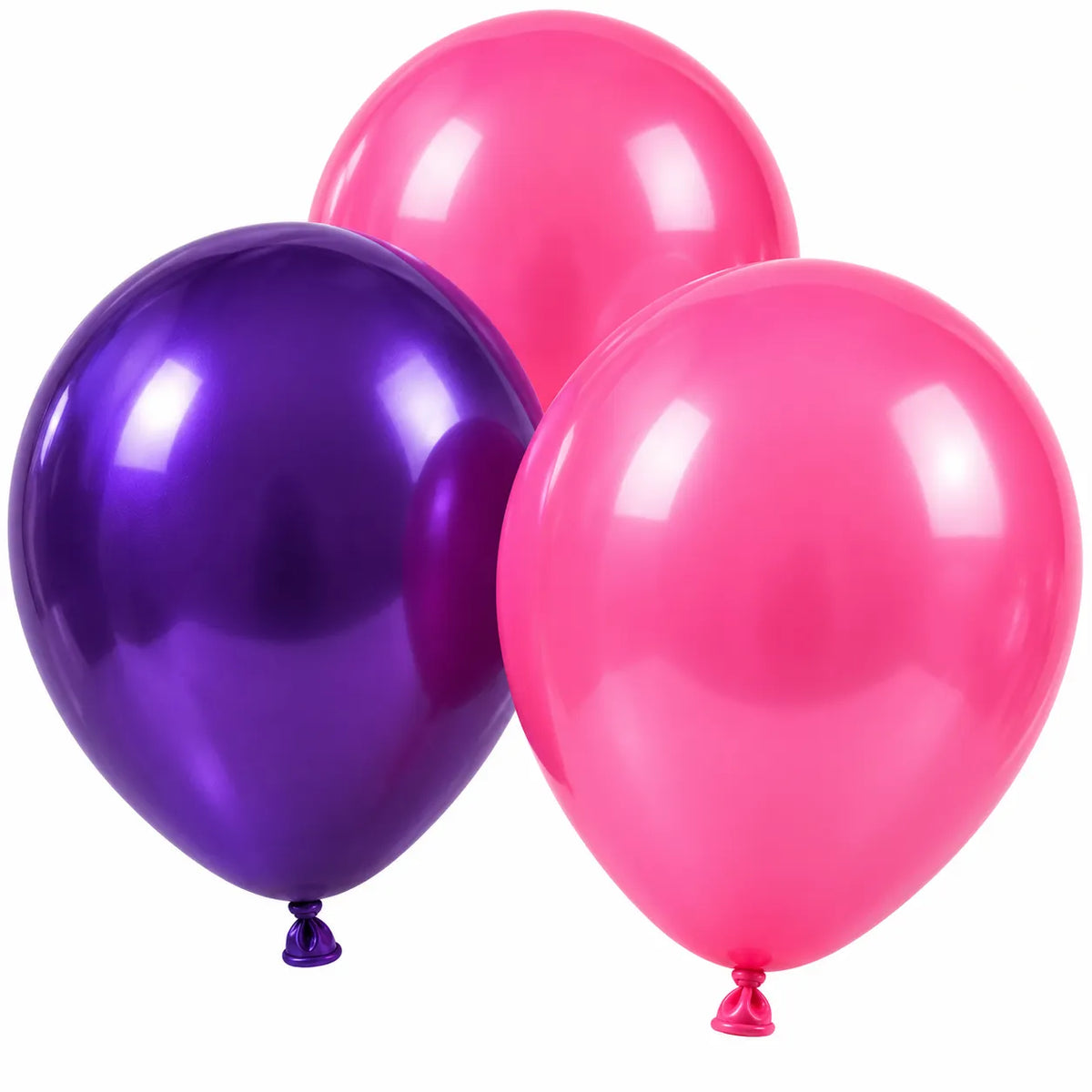 20 Pc Pink & Purple Latex Balloons – 9 Inch Birthday Party Decoration Balloons