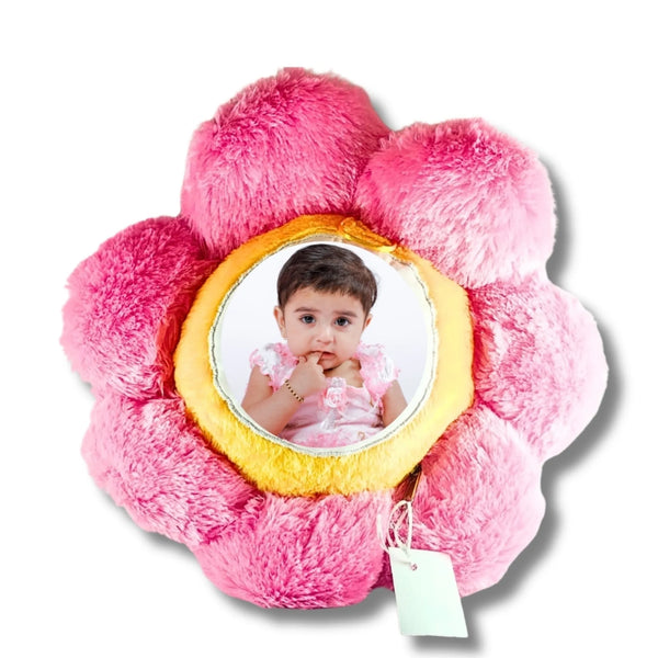 Personalized Sunflower Photo Cushion