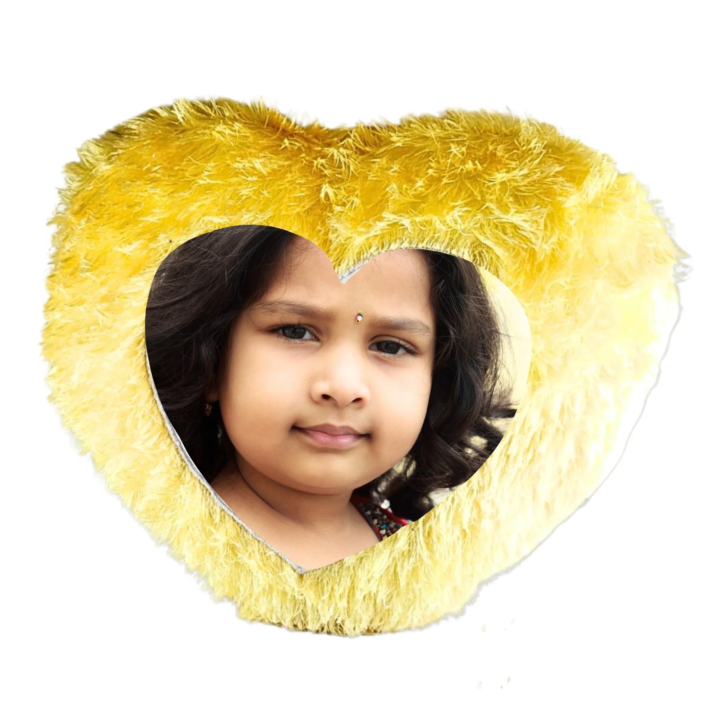 Personalized Heart Shape Cushion - Custom Birthday Gift for Kids