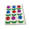 3D Glitter Flower & Leaf Stickers  Colourful DIY Craft Stickers