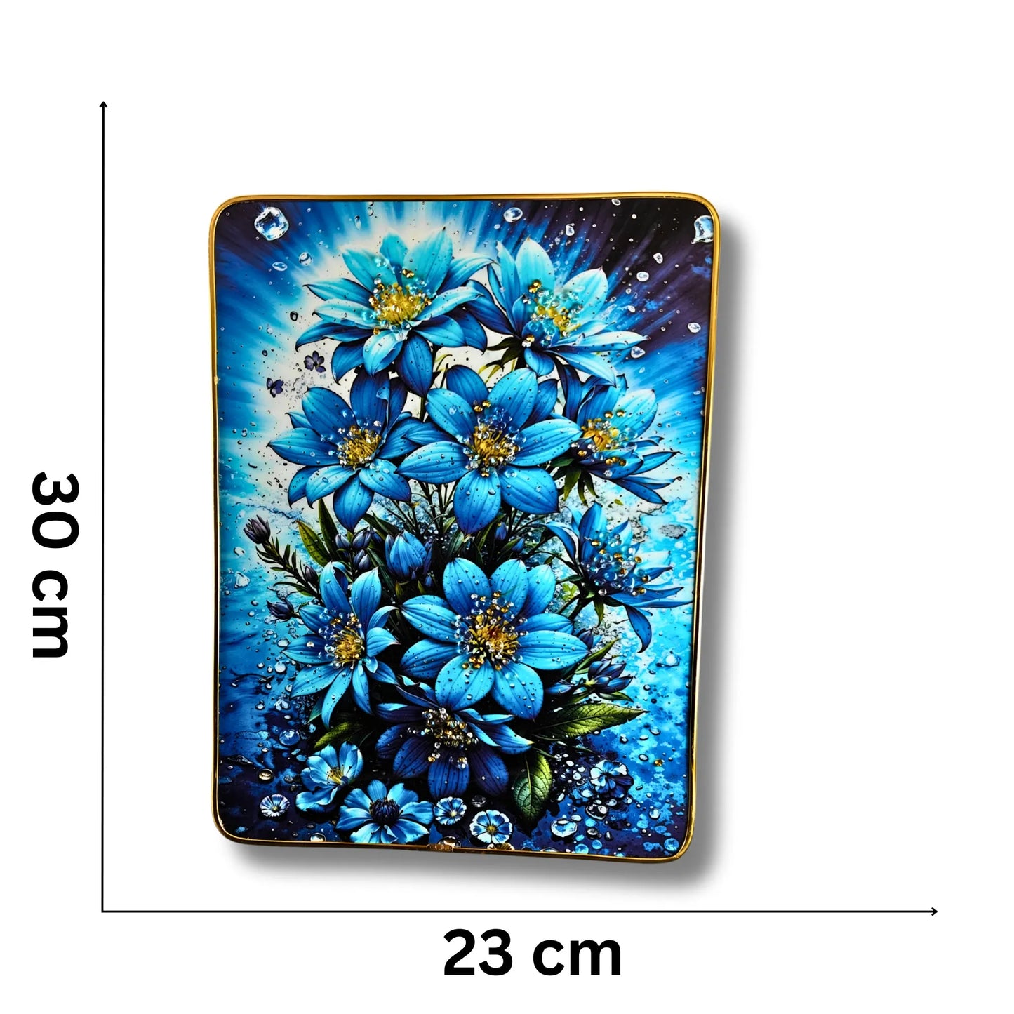 2-Pack Decorative Art Plaque Set | Vibrant Floral Collection