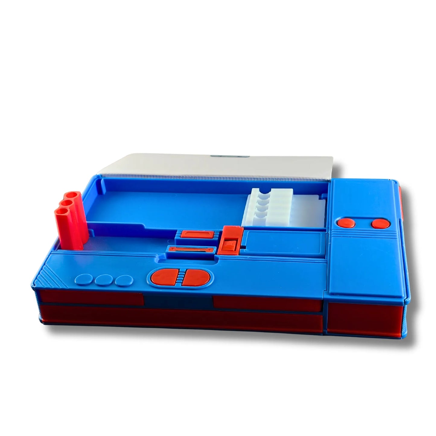 Blue Adventure Theme Multi-Function Pencil Box for Kids | Cartoon Stationery Organizer Case