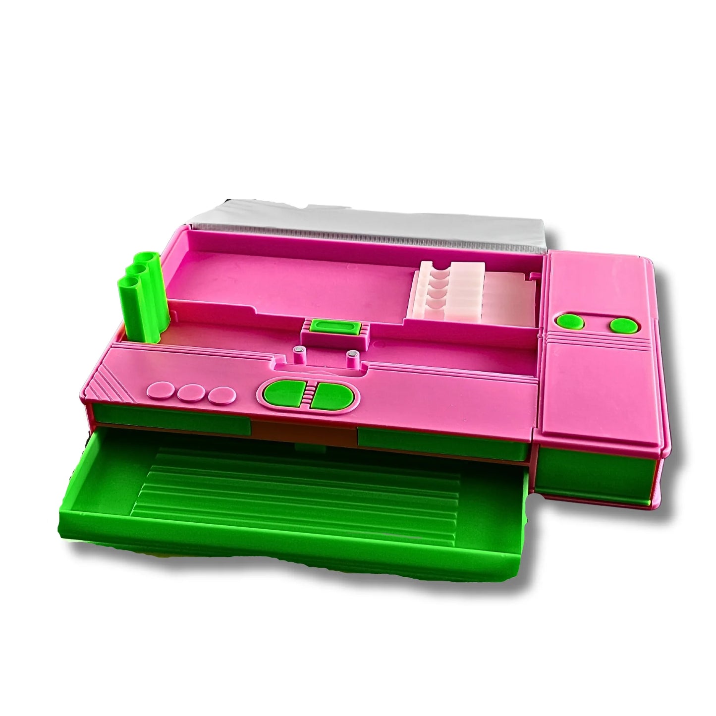 Magical Pink Fantasy Multi-Function Pencil Box for Kids | Unicorn Rainbow Stationery Organizer