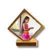 Personalized Diamond Golden Photo Frame - Custom Gift for All Occasions