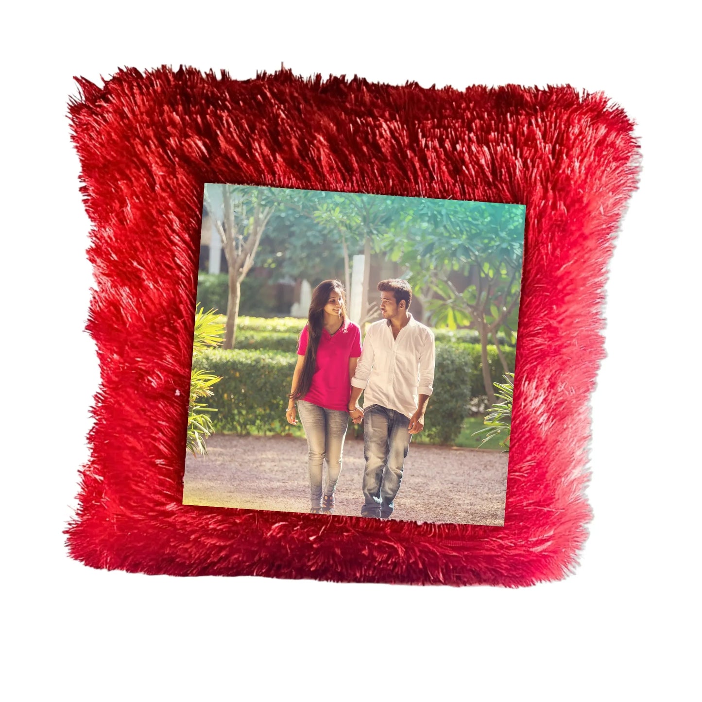 Personalized Anniversary Photo Cushion (16x16) - Custom Love Gift