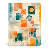 Abstract Postcard Collage Ruled Notebook, 192 Pages