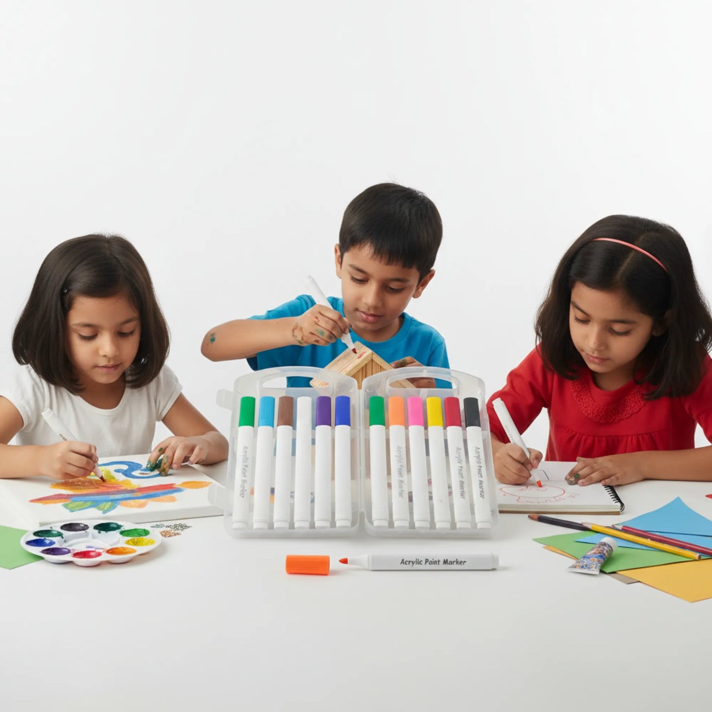Saadhya Mart Acrylic Marker Color Pen Set of 12 | Professional Art Supplies Gift Set