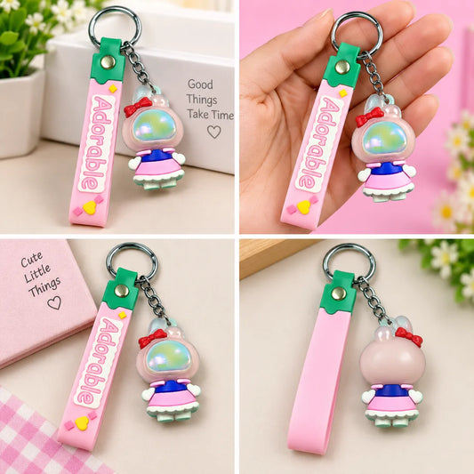 Adorable Mini Character Charm Keychain