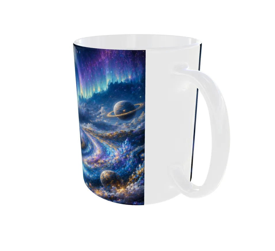 Aquarius Zodiac Ceramic Mug – Premium Cosmic Water Bearer Coffee Mug | 325 ml Gift for Aquarius Men & Women