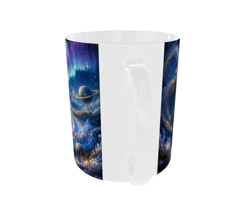 Aquarius Zodiac Ceramic Mug – Premium Cosmic Water Bearer Coffee Mug | 325 ml Gift for Aquarius Men & Women