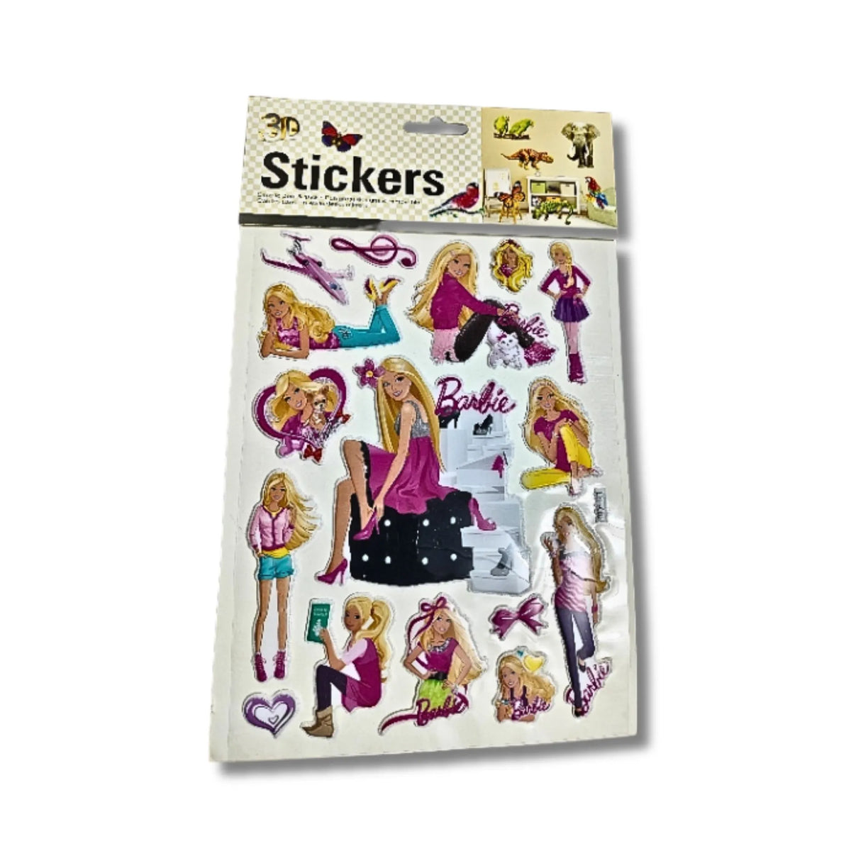 Barbie-Themed 3D Stickers for Girls, Notebooks & DIY Crafts | Saadhya Kraafts