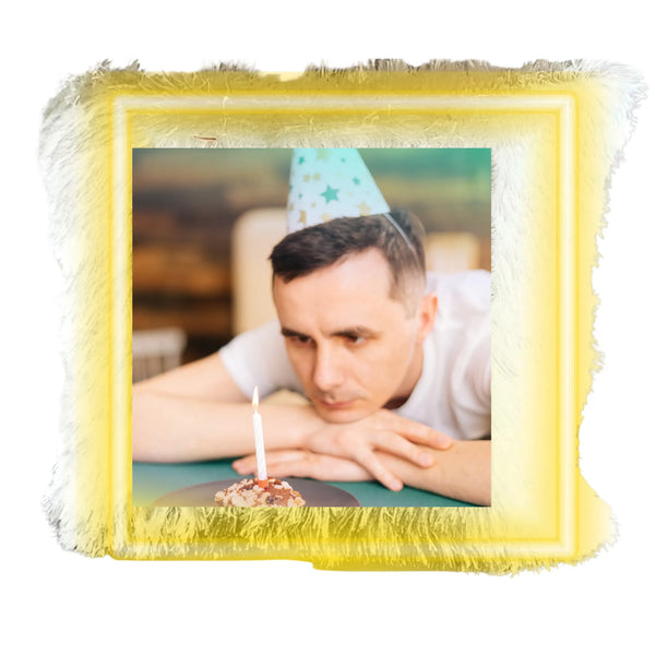 Personalized Happy Birthday LED Photo Cushion (16x16) - Magic Glow Custom Gift
