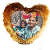 Personalized Happy Birthday Fur Cushion with Photo