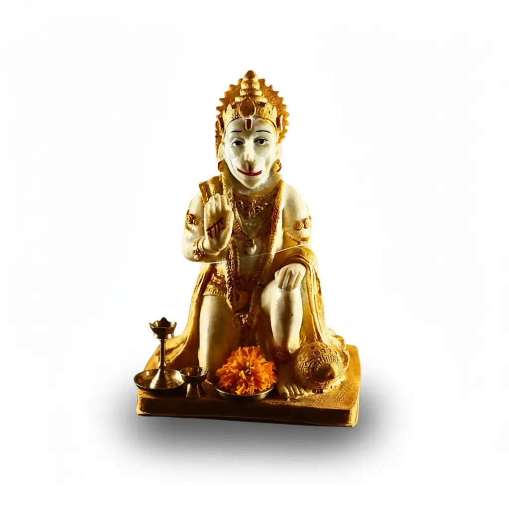 Blessing Lord Hanuman Statue for Home Temple (20 cm)