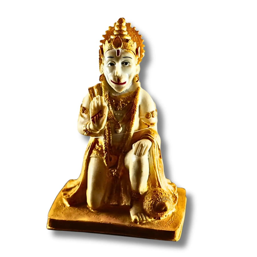 Blessing Lord Hanuman Statue for Home Temple (20 cm)
